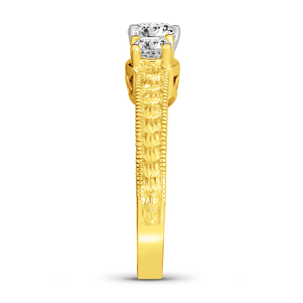 Diamond Ring 1 ct tw Round 14K Yellow Gold 8b88zsin Diamond Ring 1 ct tw Round 14K Yellow Gold 8b88zsin
