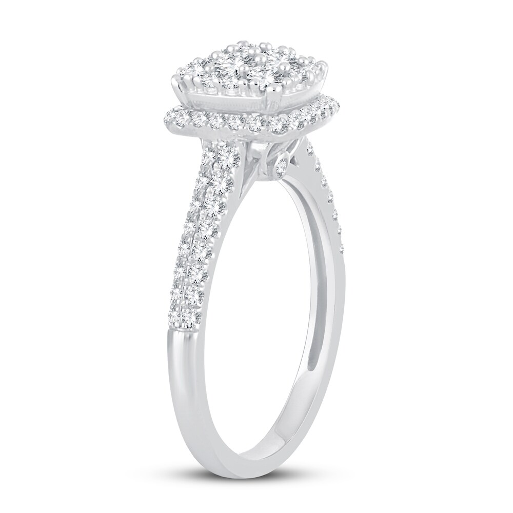 Diamond Ring 7/8 ct tw Round 14K White Gold 8i6ypd2B Diamond Ring 7/8 ct tw Round 14K White Gold 8i6ypd2B