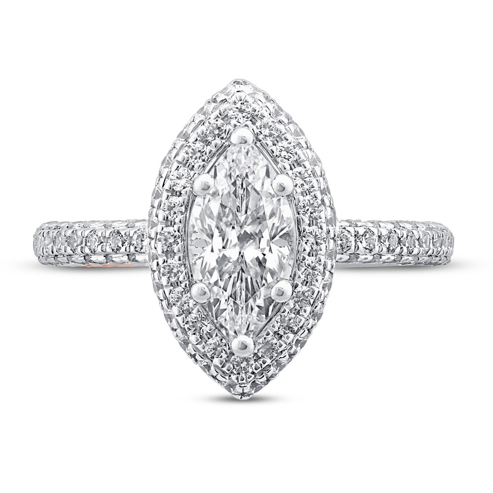 Pnina Tornai From Earth to Sky Diamond Engagement Ring 1-7/8 ct tw Marquise/Round 14K White Gold 8y0YQhFn Pnina Tornai From Earth to Sky Diamond Engagement Ring 1-7/8 ct tw Marquise/Round 14K White Gold 8y0YQhFn