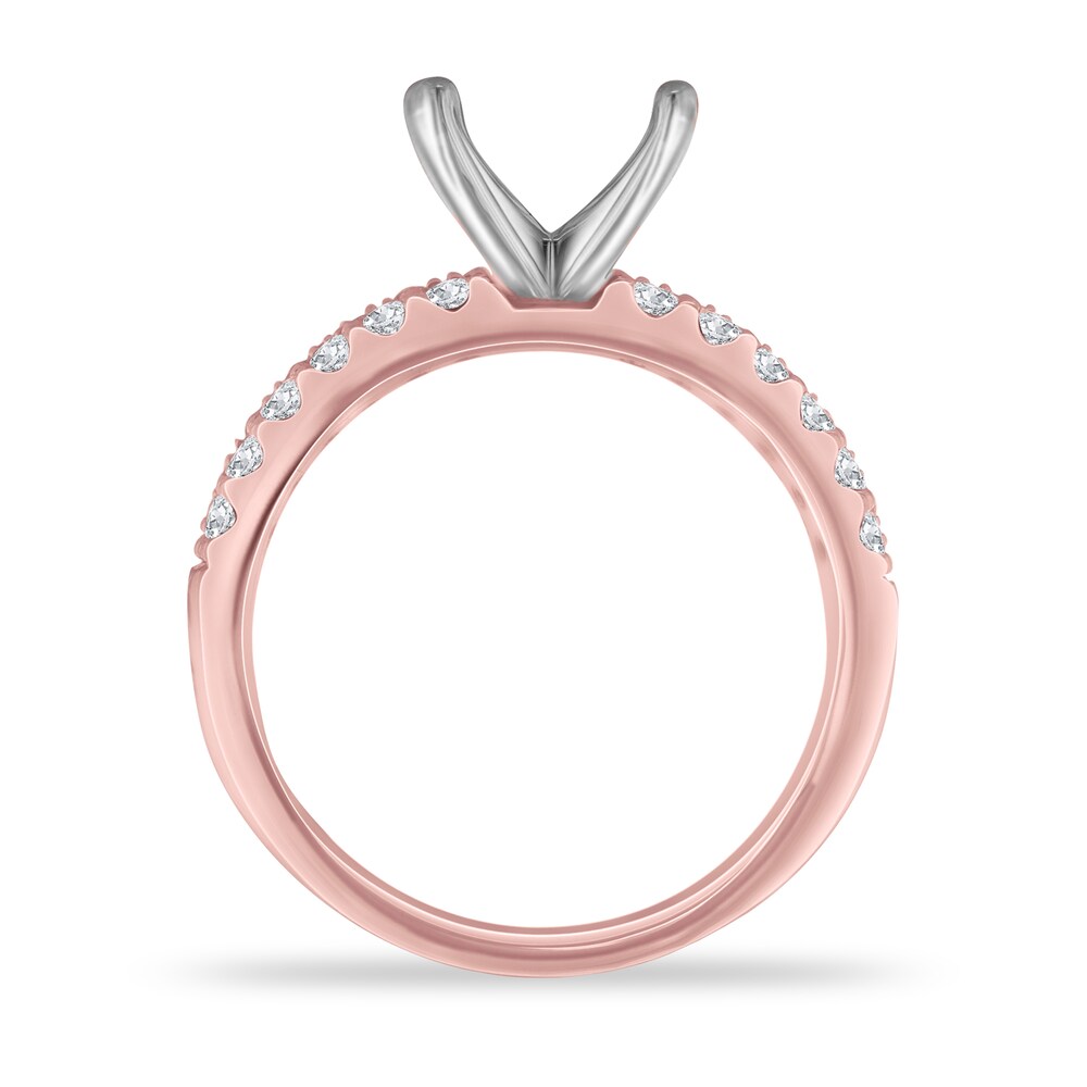 Diamond Ring Setting 5/8 ct tw Round 14K Rose Gold 95MjNEOi Diamond Ring Setting 5/8 ct tw Round 14K Rose Gold 95MjNEOi