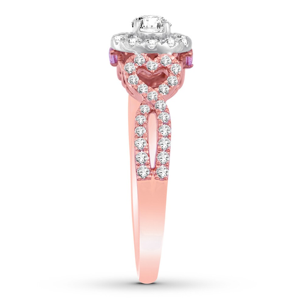 Diamond Promise Ring 1/2 carat tw Round 10K Two-Tone Gold 97pMYns4 Diamond Promise Ring 1/2 carat tw Round 10K Two-Tone Gold 97pMYns4