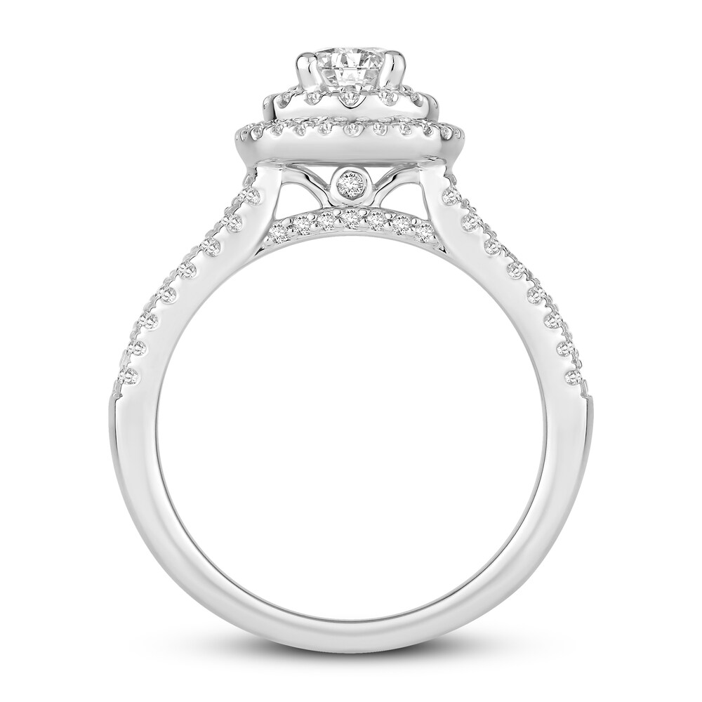 Diamond Engagement Ring 7/8 ct tw Round 14K White Gold 9AUBjlPT Diamond Engagement Ring 7/8 ct tw Round 14K White Gold 9AUBjlPT