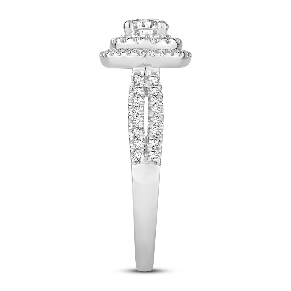 Diamond Engagement Ring 7/8 ct tw Round 14K White Gold 9AUBjlPT Diamond Engagement Ring 7/8 ct tw Round 14K White Gold 9AUBjlPT