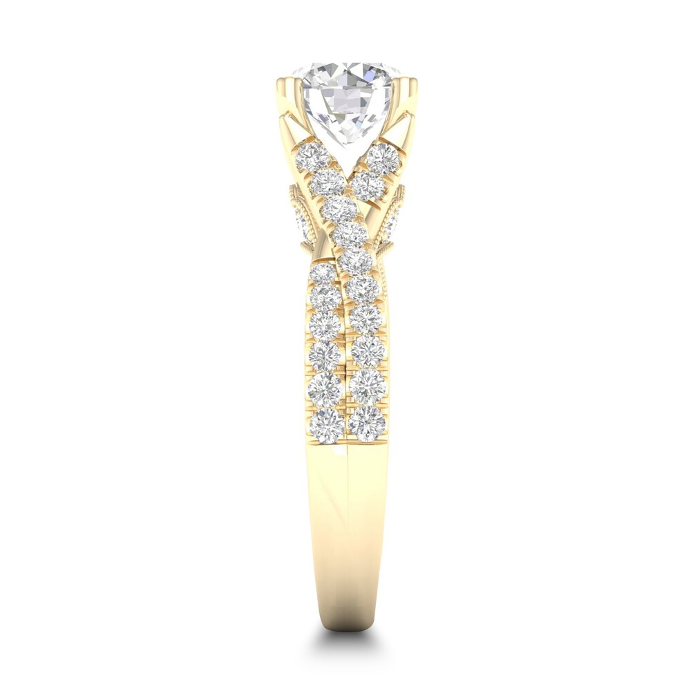 Diamond Ring 1-1/2 ct tw Round-cut 14K Yellow Gold 9DldPDtu Diamond Ring 1-1/2 ct tw Round-cut 14K Yellow Gold 9DldPDtu