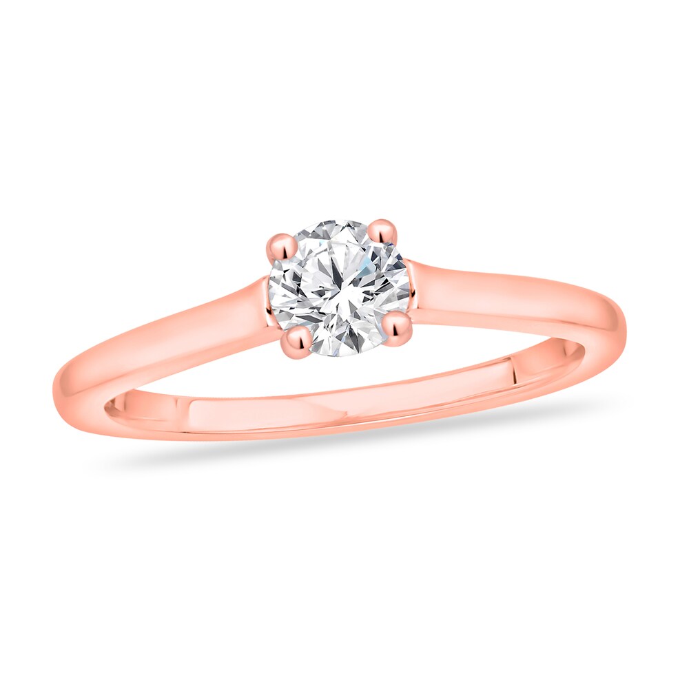 Diamond Solitaire Engagement Ring 1/2 ct tw Round-cut 14K Rose Gold (I2/I) 9O3DrhQq Diamond Solitaire Engagement Ring 1/2 ct tw Round-cut 14K Rose Gold (I2/I) 9O3DrhQq