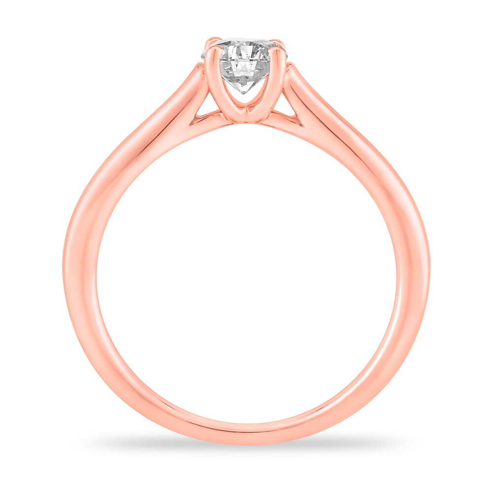 Diamond Solitaire Engagement Ring 1/2 ct tw Round-cut 14K Rose Gold (I2/I) 9O3DrhQq