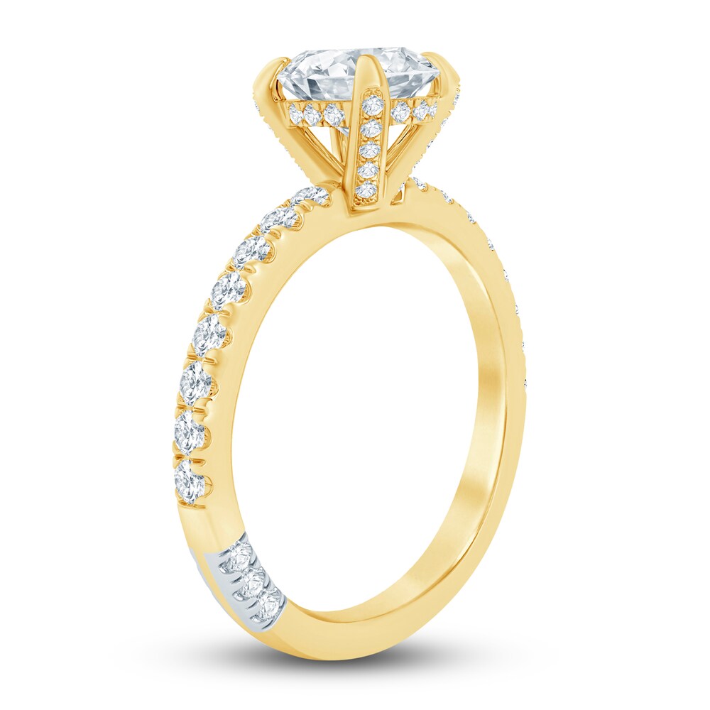 Pnina Tornai Diamond Engagement Ring 1-1/2 ct tw Oval/Round 14K Yellow Gold 9cXcifwj Pnina Tornai Diamond Engagement Ring 1-1/2 ct tw Oval/Round 14K Yellow Gold 9cXcifwj