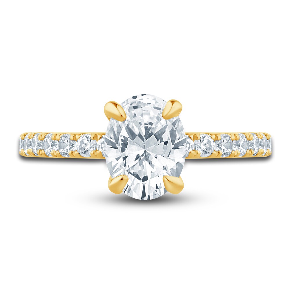 Pnina Tornai Diamond Engagement Ring 1-1/2 ct tw Oval/Round 14K Yellow Gold 9cXcifwj Pnina Tornai Diamond Engagement Ring 1-1/2 ct tw Oval/Round 14K Yellow Gold 9cXcifwj