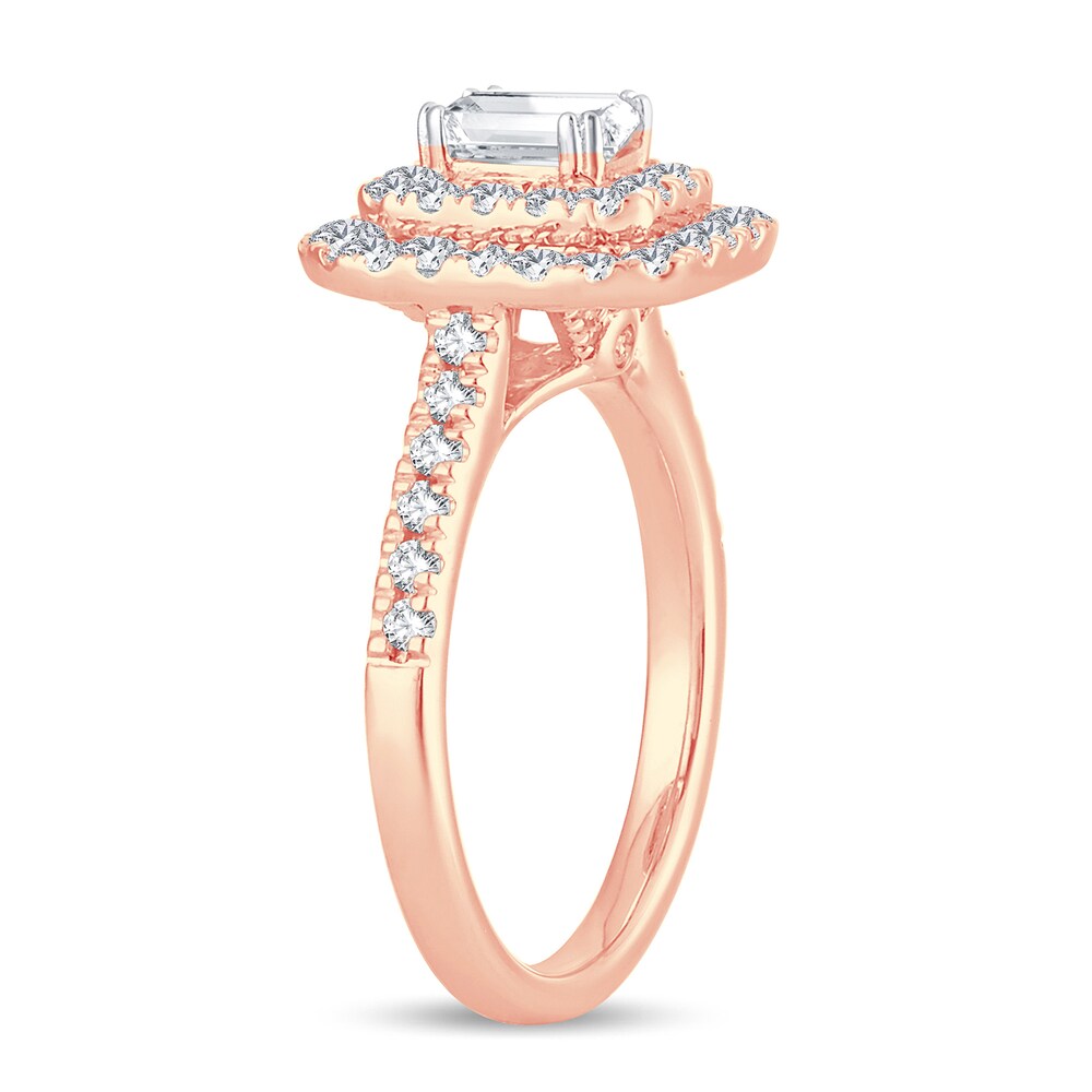 Diamond Ring 1 ct tw Emerald-cut 14K Rose Gold 9e6zqGtr Diamond Ring 1 ct tw Emerald-cut 14K Rose Gold 9e6zqGtr