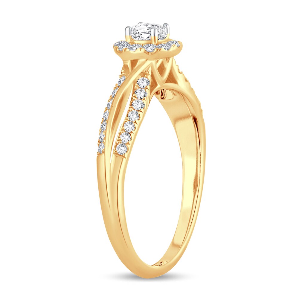 Diamond Ring 1/2 ct tw Oval 14K Yellow Gold 9fB7qoiP Diamond Ring 1/2 ct tw Oval 14K Yellow Gold 9fB7qoiP