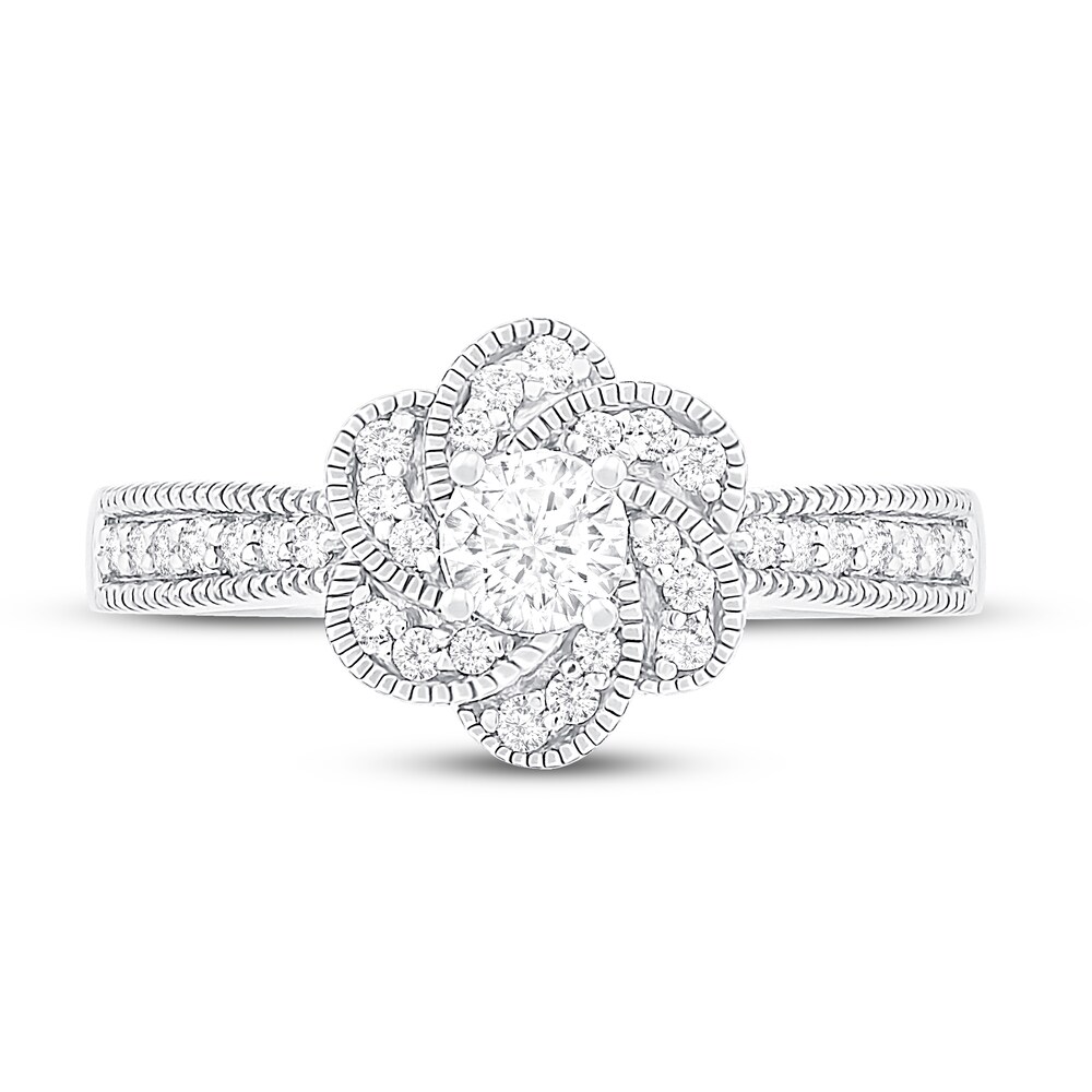 Diamond Engagement Ring 3/8 ct tw Round 14K White Gold 9gYdj7QJ Diamond Engagement Ring 3/8 ct tw Round 14K White Gold 9gYdj7QJ