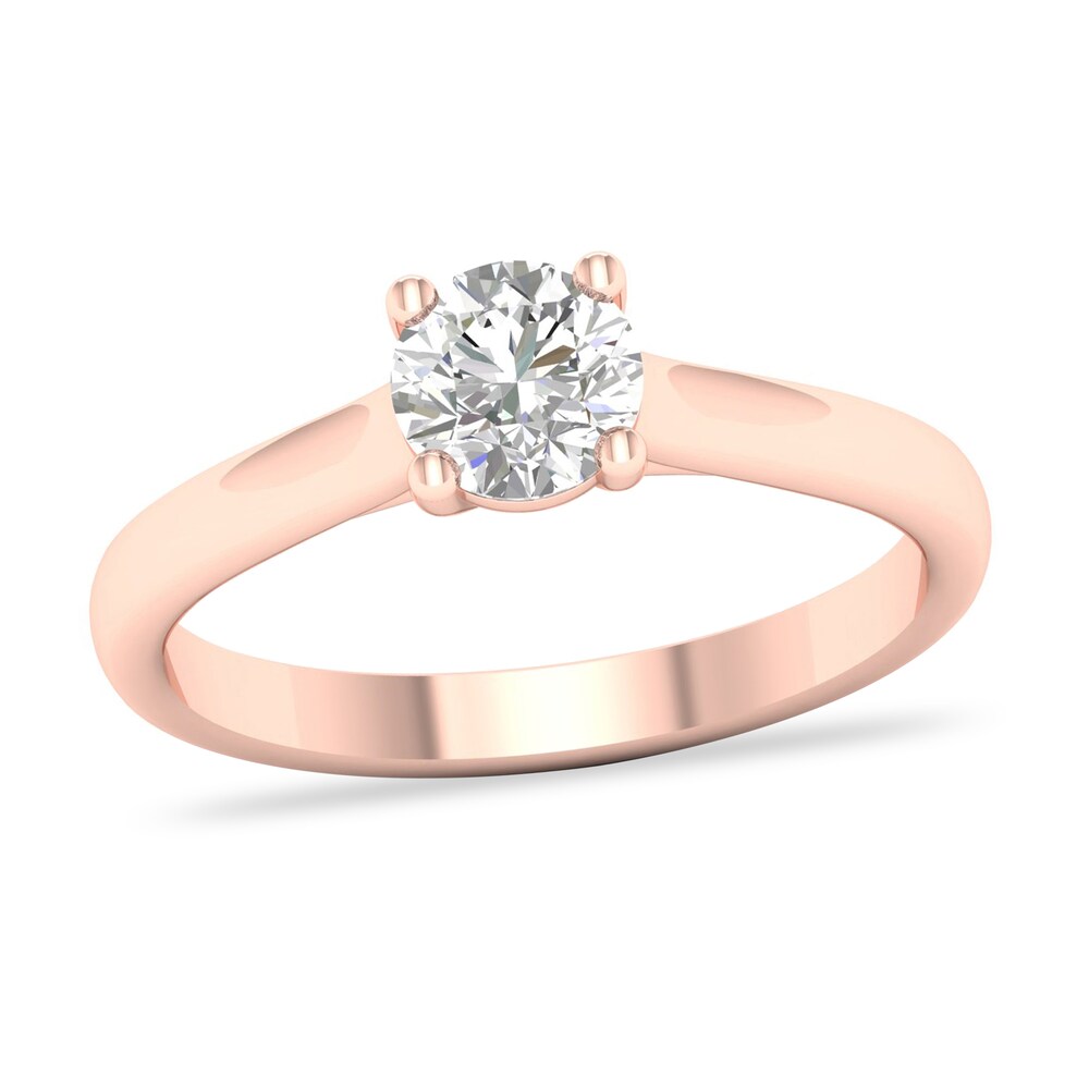 Diamond Solitaire Ring 3/4 ct tw Round-cut 14K Rose Gold (SI2/I) 9p4wyNri Diamond Solitaire Ring 3/4 ct tw Round-cut 14K Rose Gold (SI2/I) 9p4wyNri