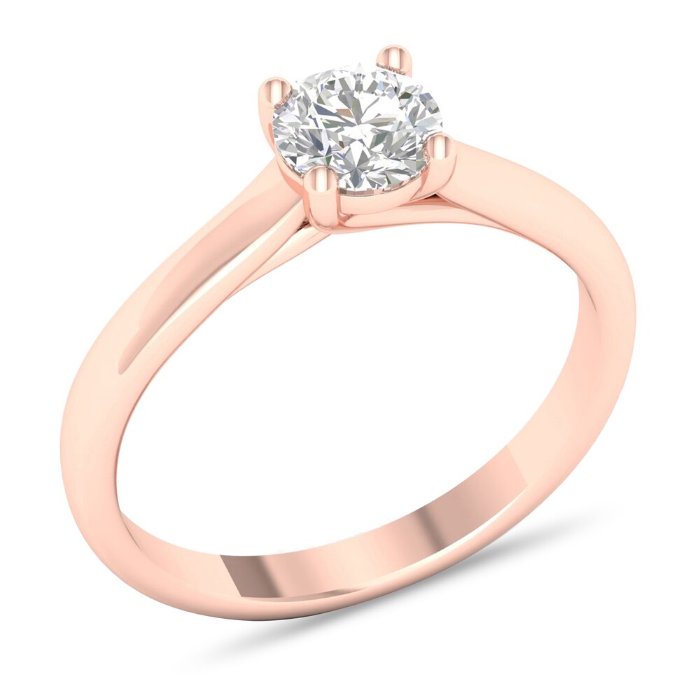 Diamond Solitaire Ring 3/4 ct tw Round-cut 14K Rose Gold (SI2/I) 9p4wyNri Diamond Solitaire Ring 3/4 ct tw Round-cut 14K Rose Gold (SI2/I) 9p4wyNri