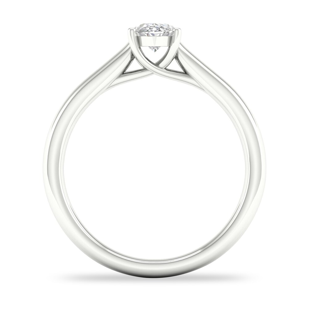Diamond Solitaire Ring 1/2 ct tw Oval-cut 14K White Gold (SI2/I) A6JLX325 Diamond Solitaire Ring 1/2 ct tw Oval-cut 14K White Gold (SI2/I) A6JLX325