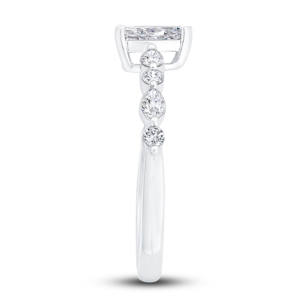 Diamond Engagement Ring 5/8 ct tw Pear-shaped/Round 14K White Gold APnaK9z3 Diamond Engagement Ring 5/8 ct tw Pear-shaped/Round 14K White Gold APnaK9z3