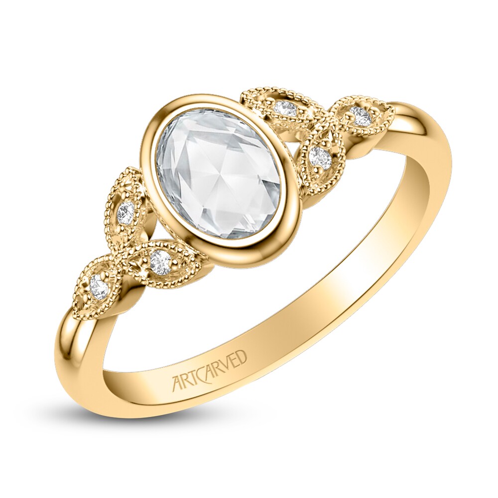 ArtCarved Rose-Cut Diamond Engagement Ring 1/2 ct tw 14K Yellow Gold ARLBISXj ArtCarved Rose-Cut Diamond Engagement Ring 1/2 ct tw 14K Yellow Gold ARLBISXj