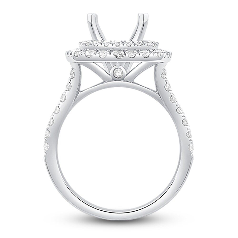 Engagement Ring 1-1/3 ct tw Round Platinum AS4LzuSf