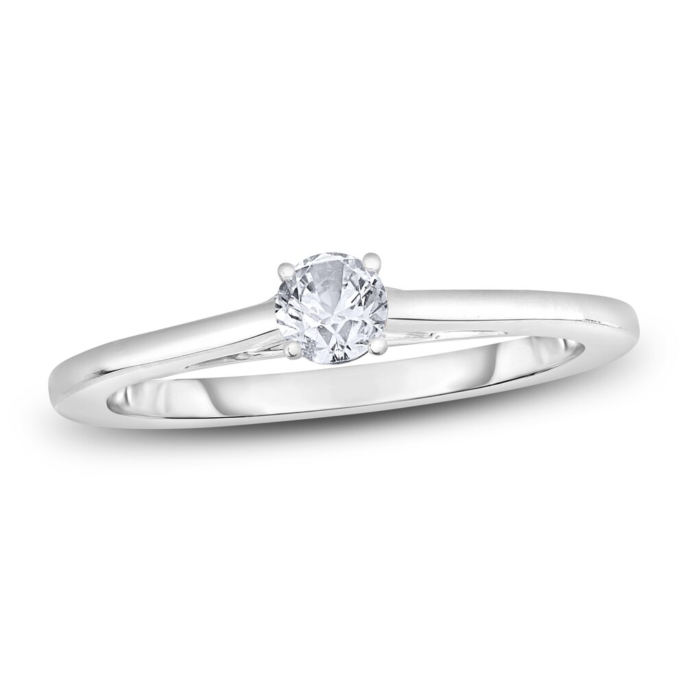 Diamond Solitaire Engagement Ring 1/4 ct tw Round 14K White Gold (I2/I) ASGaGvRK Diamond Solitaire Engagement Ring 1/4 ct tw Round 14K White Gold (I2/I) ASGaGvRK