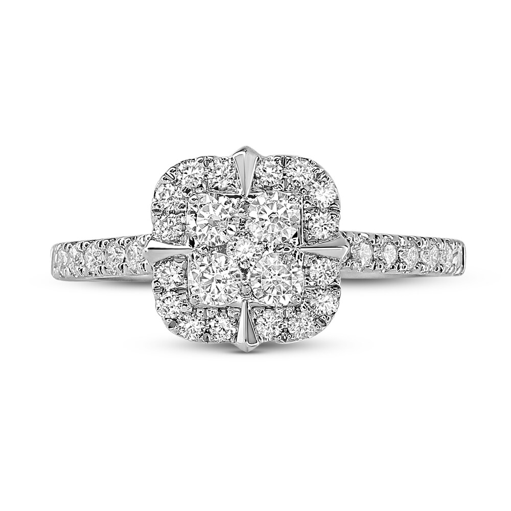 Diamond Engagement Ring 3/4 ct tw Round 14K White Gold ATz4EVq4 Diamond Engagement Ring 3/4 ct tw Round 14K White Gold ATz4EVq4