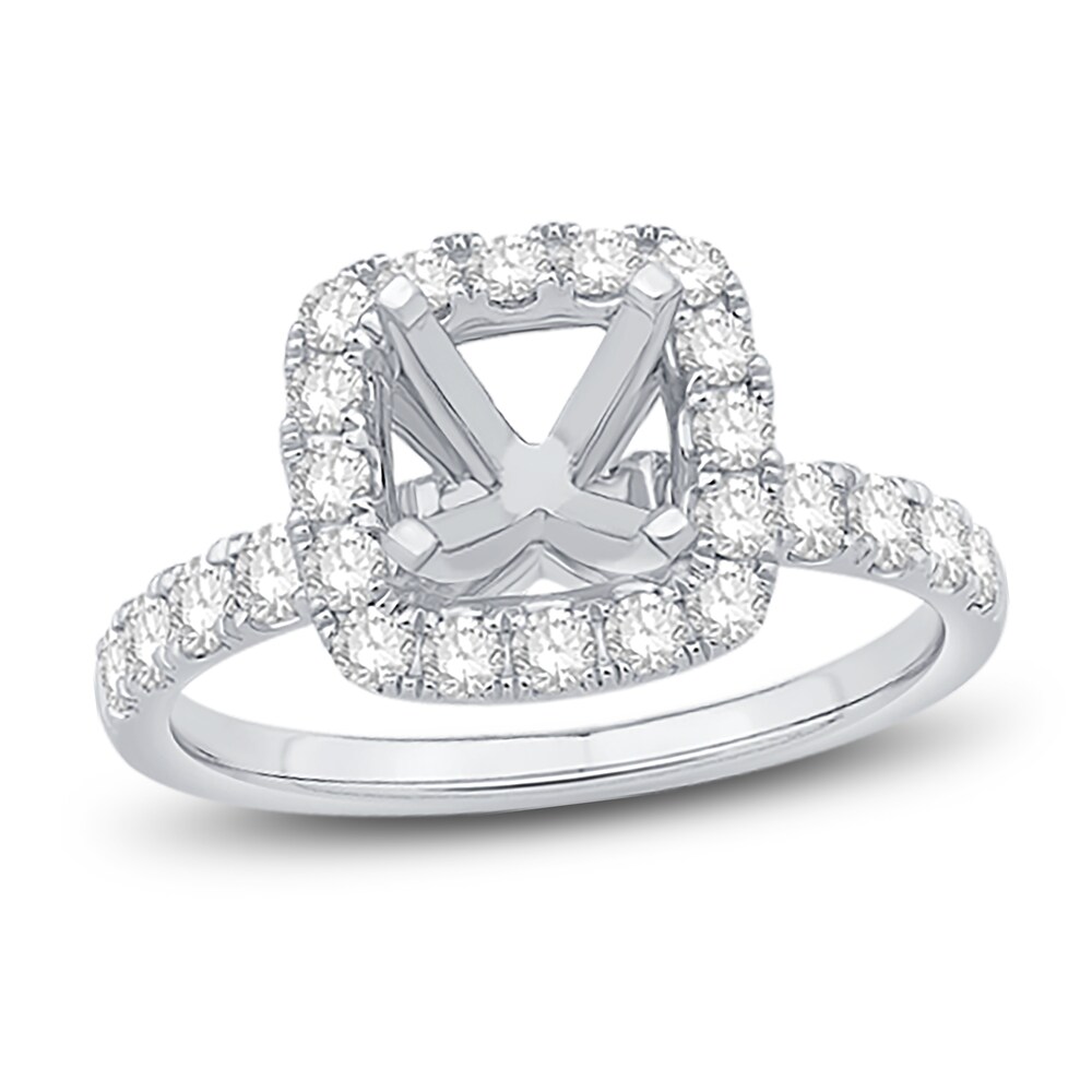 Engagement Ring 1 ct tw Round Platinum AV2SHM2J Engagement Ring 1 ct tw Round Platinum AV2SHM2J