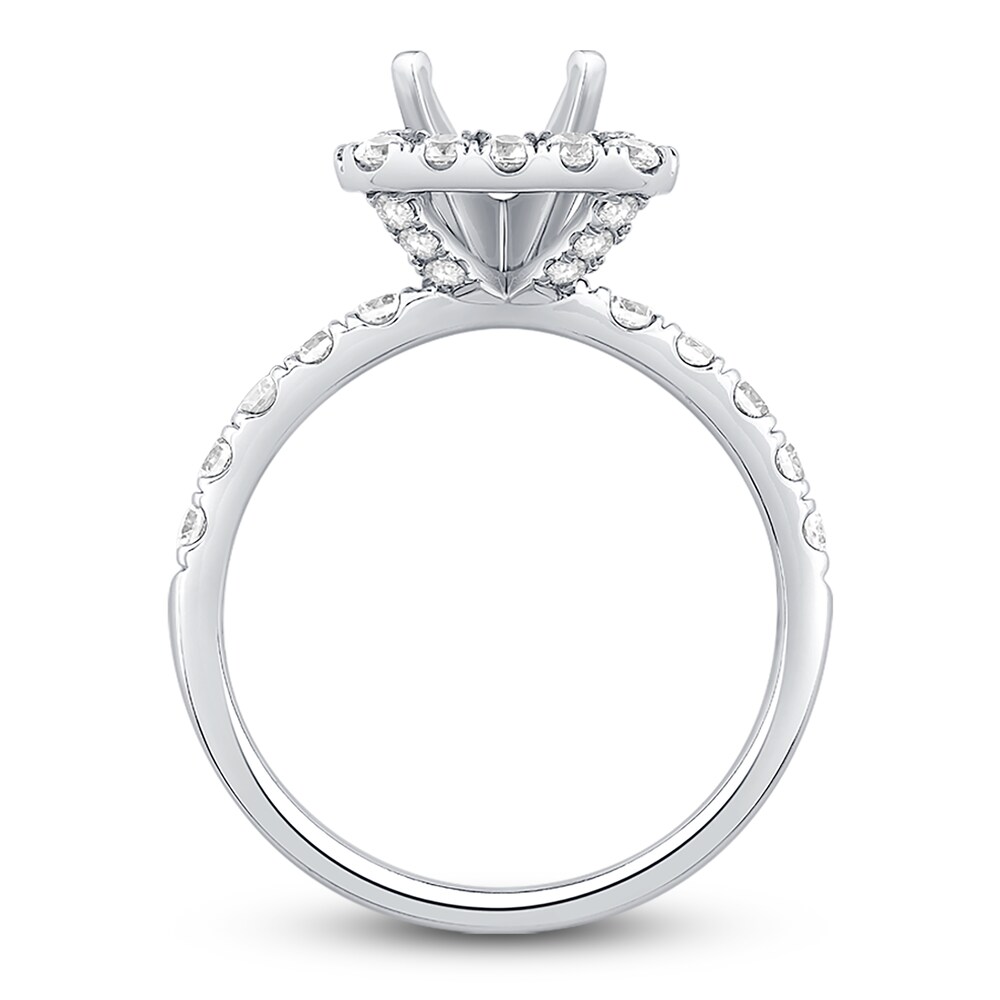 Engagement Ring 1 ct tw Round Platinum AV2SHM2J Engagement Ring 1 ct tw Round Platinum AV2SHM2J