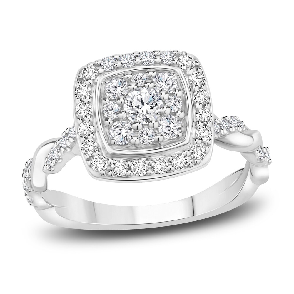 Diamond Bridal Set 7/8 ct tw Round 14K White Gold BLgXQPJZ Diamond Bridal Set 7/8 ct tw Round 14K White Gold BLgXQPJZ