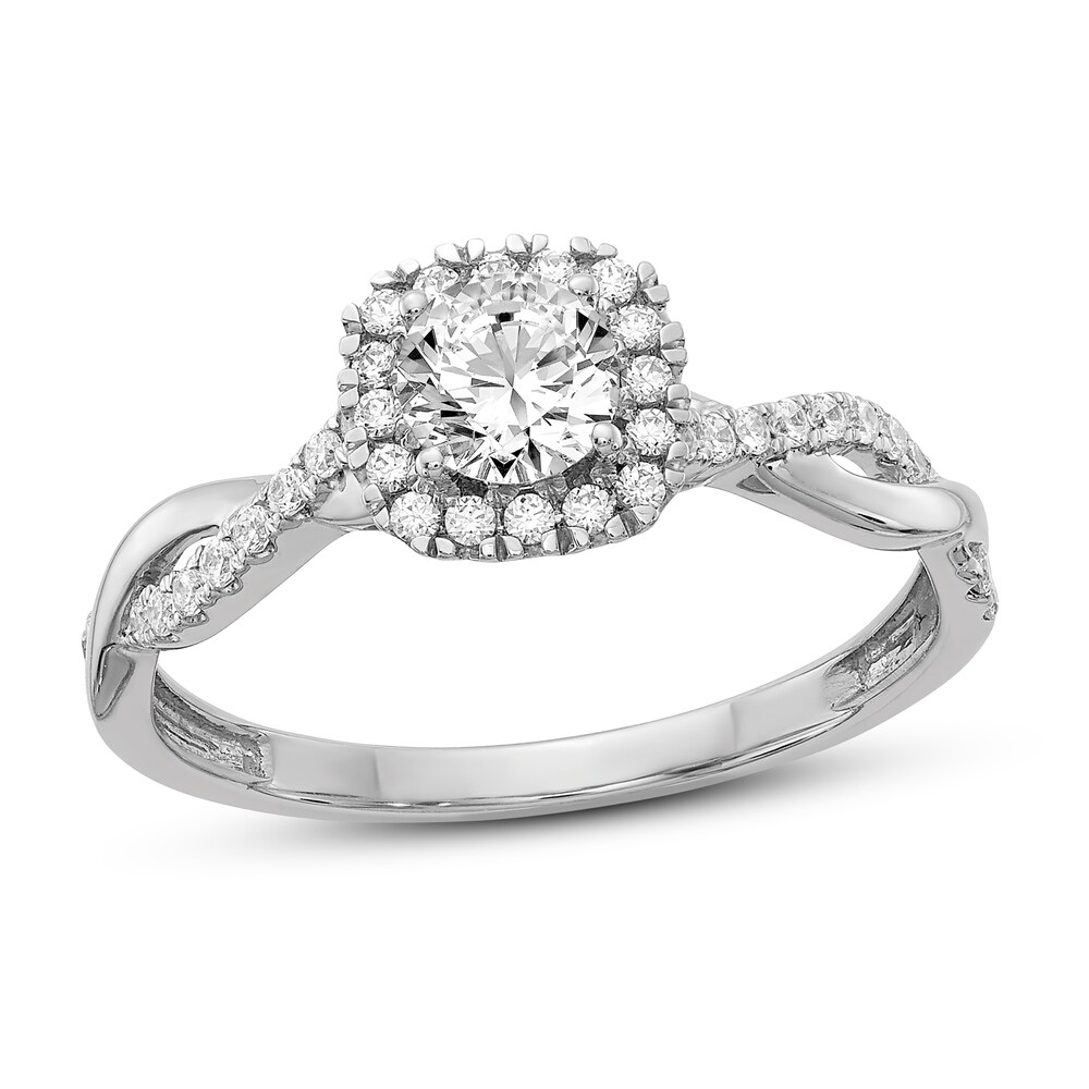 Diamond Engagement Ring 5/8 ct tw Round 14K White Gold BTJCWEK3 Diamond Engagement Ring 5/8 ct tw Round 14K White Gold BTJCWEK3