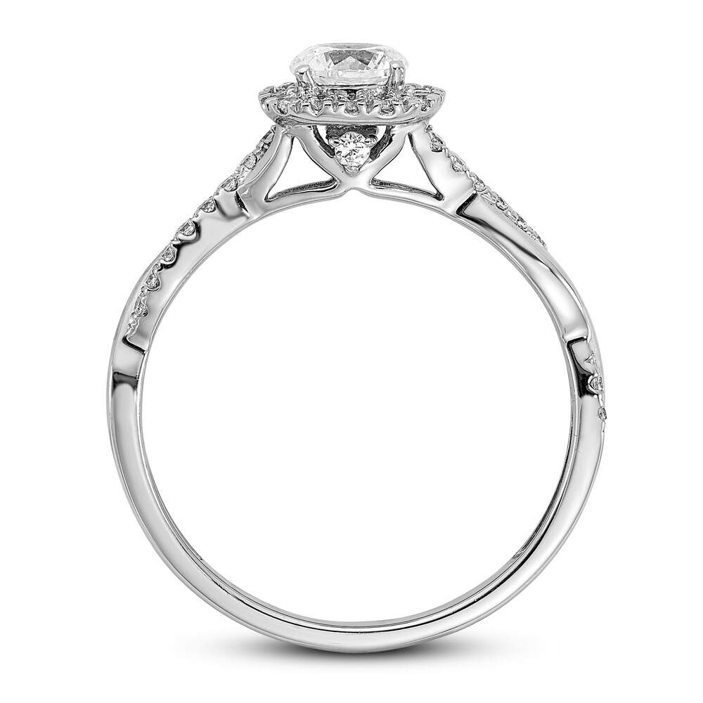 Diamond Engagement Ring 5/8 ct tw Round 14K White Gold BTJCWEK3 Diamond Engagement Ring 5/8 ct tw Round 14K White Gold BTJCWEK3
