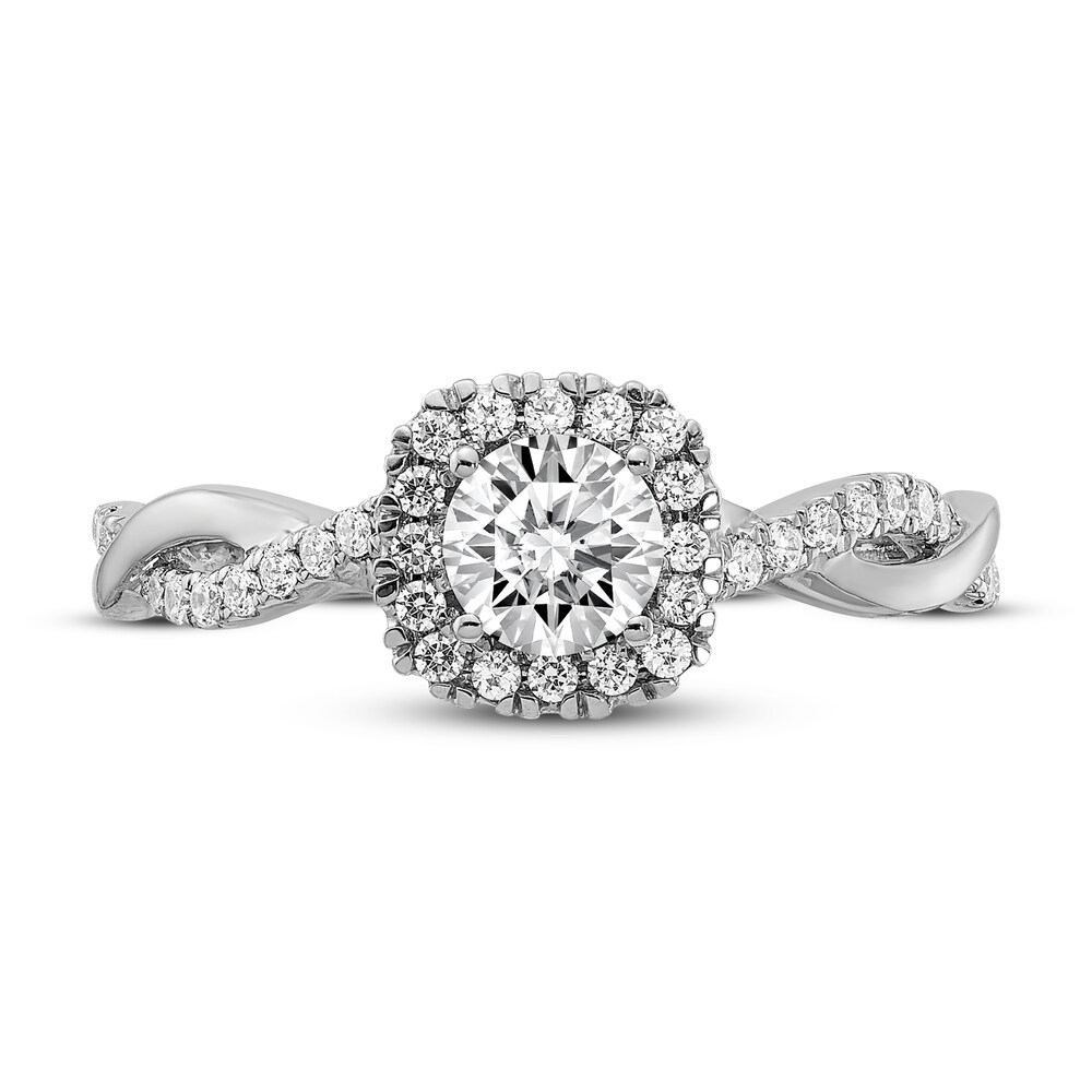 Diamond Engagement Ring 5/8 ct tw Round 14K White Gold BTJCWEK3 Diamond Engagement Ring 5/8 ct tw Round 14K White Gold BTJCWEK3