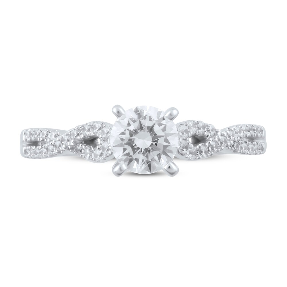 Diamond Engagement Ring 1 ct tw Round 14K White Gold Bcq77gQt Diamond Engagement Ring 1 ct tw Round 14K White Gold Bcq77gQt
