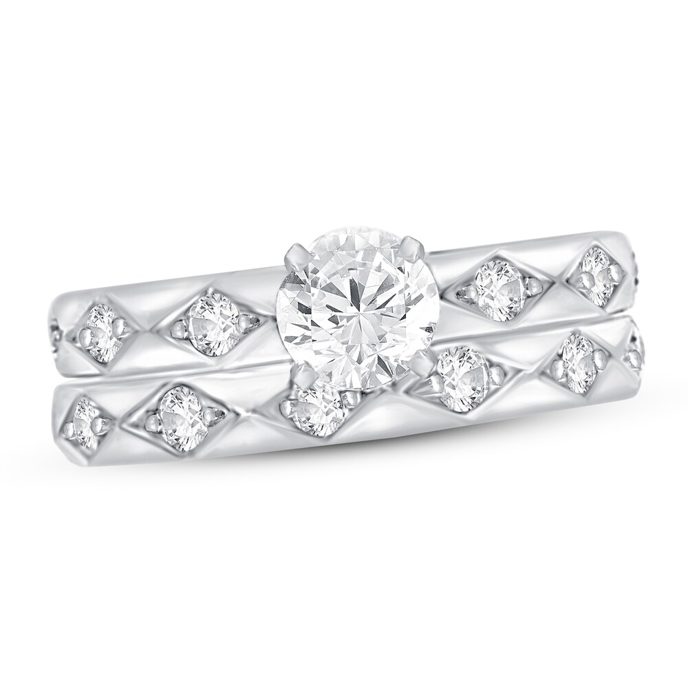 Diamond Ring 1 ct tw Round 14K White Gold BzlWZIe7 Diamond Ring 1 ct tw Round 14K White Gold BzlWZIe7