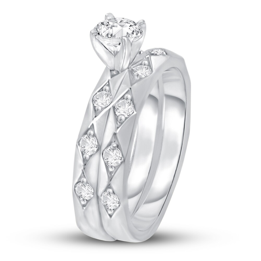 Diamond Ring 1 ct tw Round 14K White Gold BzlWZIe7 Diamond Ring 1 ct tw Round 14K White Gold BzlWZIe7