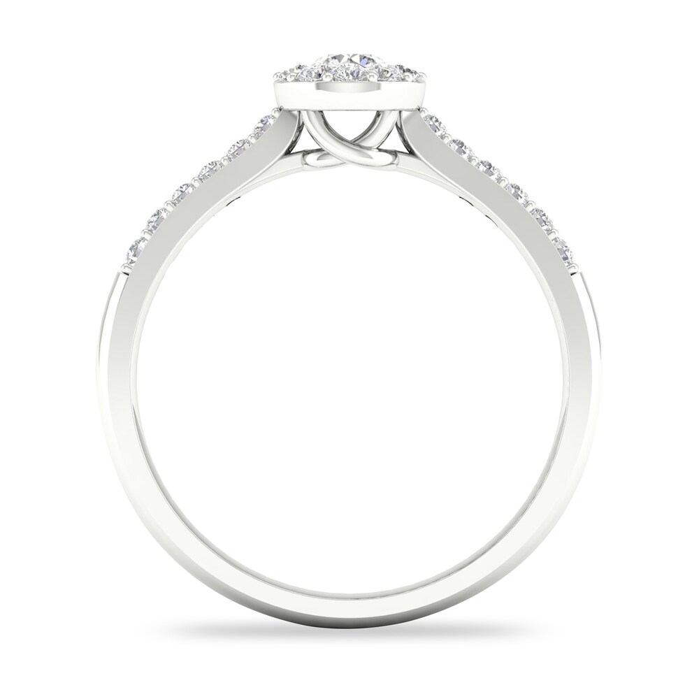 Diamond Ring 3/8 ct tw Round-cut 14K White Gold C9F16FwM Diamond Ring 3/8 ct tw Round-cut 14K White Gold C9F16FwM