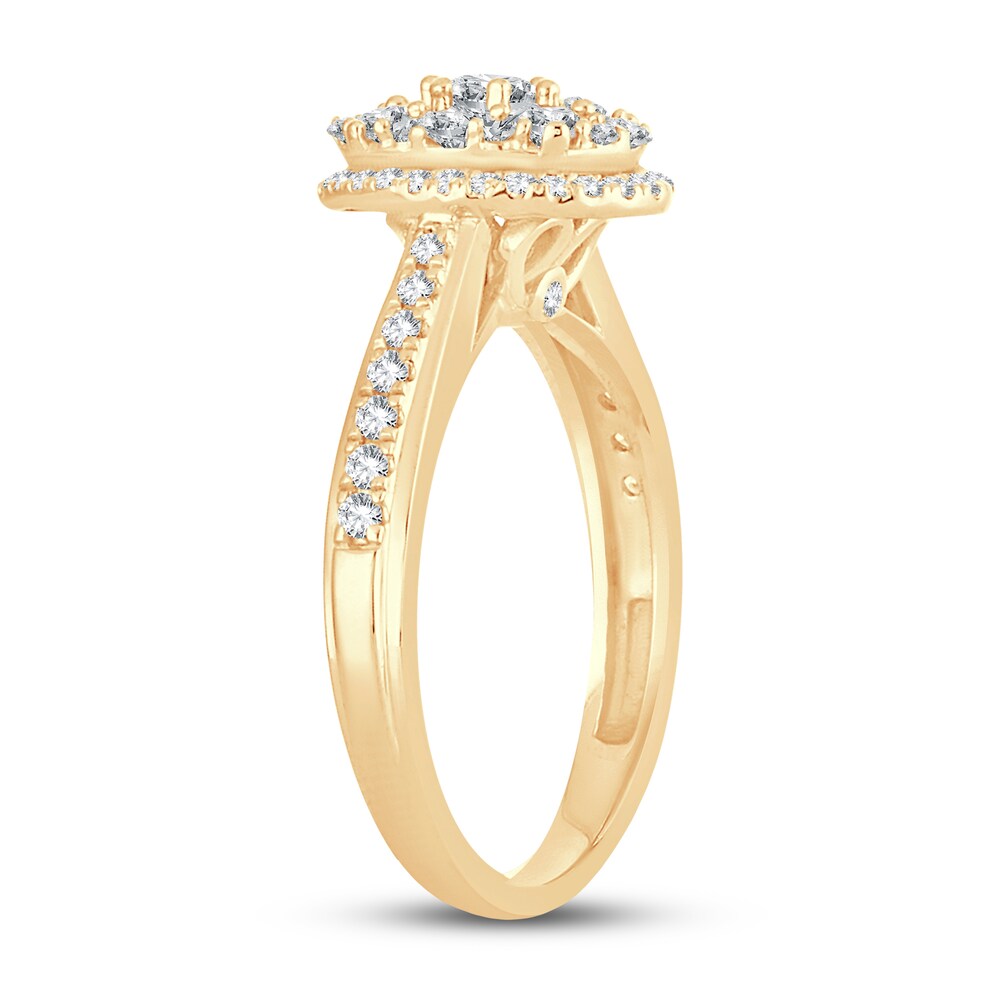 Diamond Ring 7/8 ct tw Round-cut 14K Yellow Gold CU63nTlC Diamond Ring 7/8 ct tw Round-cut 14K Yellow Gold CU63nTlC