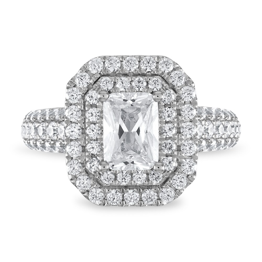 Vera Wang WISH Diamond Engagement Ring 2-1/4 ct tw Emerald-cut 14K White Gold CvoagUM7 Vera Wang WISH Diamond Engagement Ring 2-1/4 ct tw Emerald-cut 14K White Gold CvoagUM7