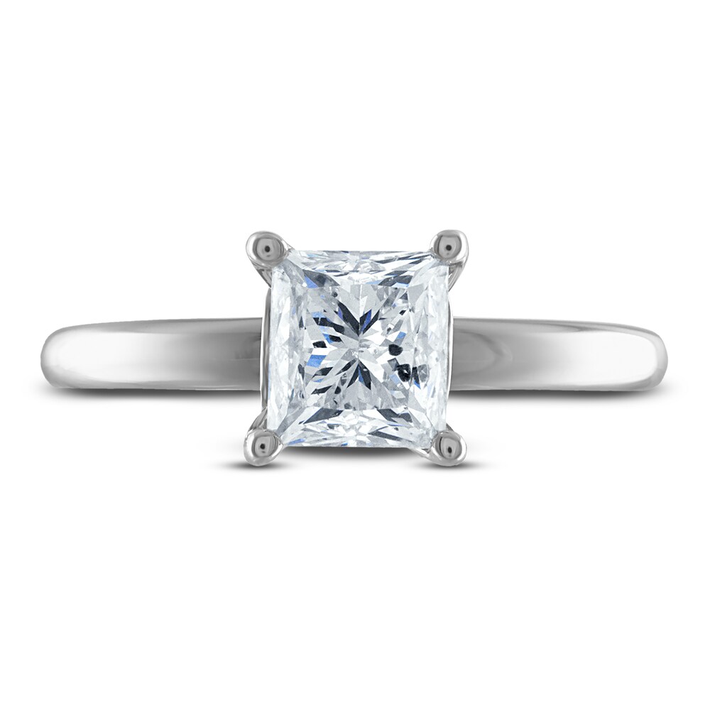 Diamond Solitaire Engagement Ring 1-1/2 ct tw Princess 14K White Gold (I2/I) Cwna22iH Diamond Solitaire Engagement Ring 1-1/2 ct tw Princess 14K White Gold (I2/I) Cwna22iH