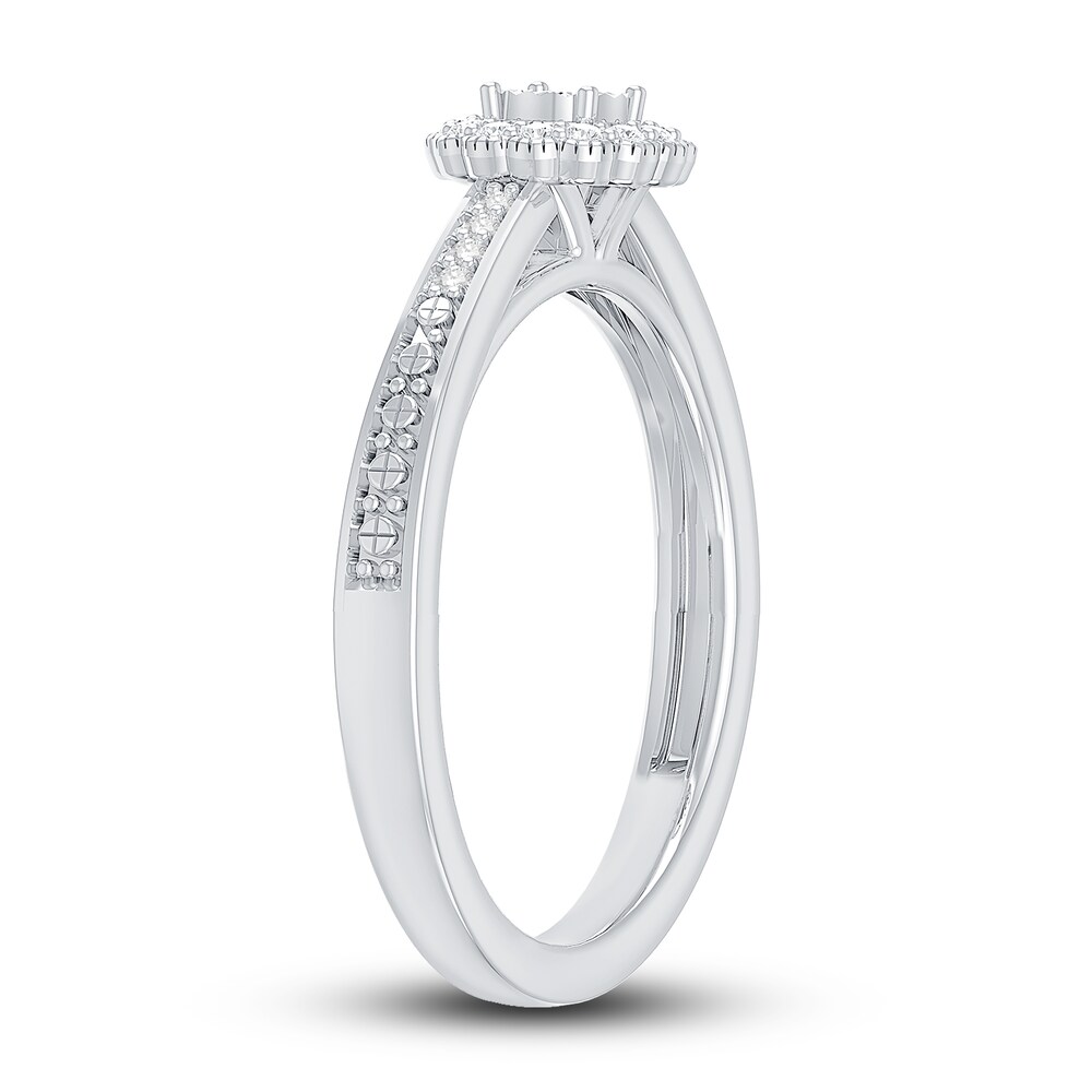 Diamond Ring 1/6 ct tw Round 10K White Gold CyhzEtsM Diamond Ring 1/6 ct tw Round 10K White Gold CyhzEtsM