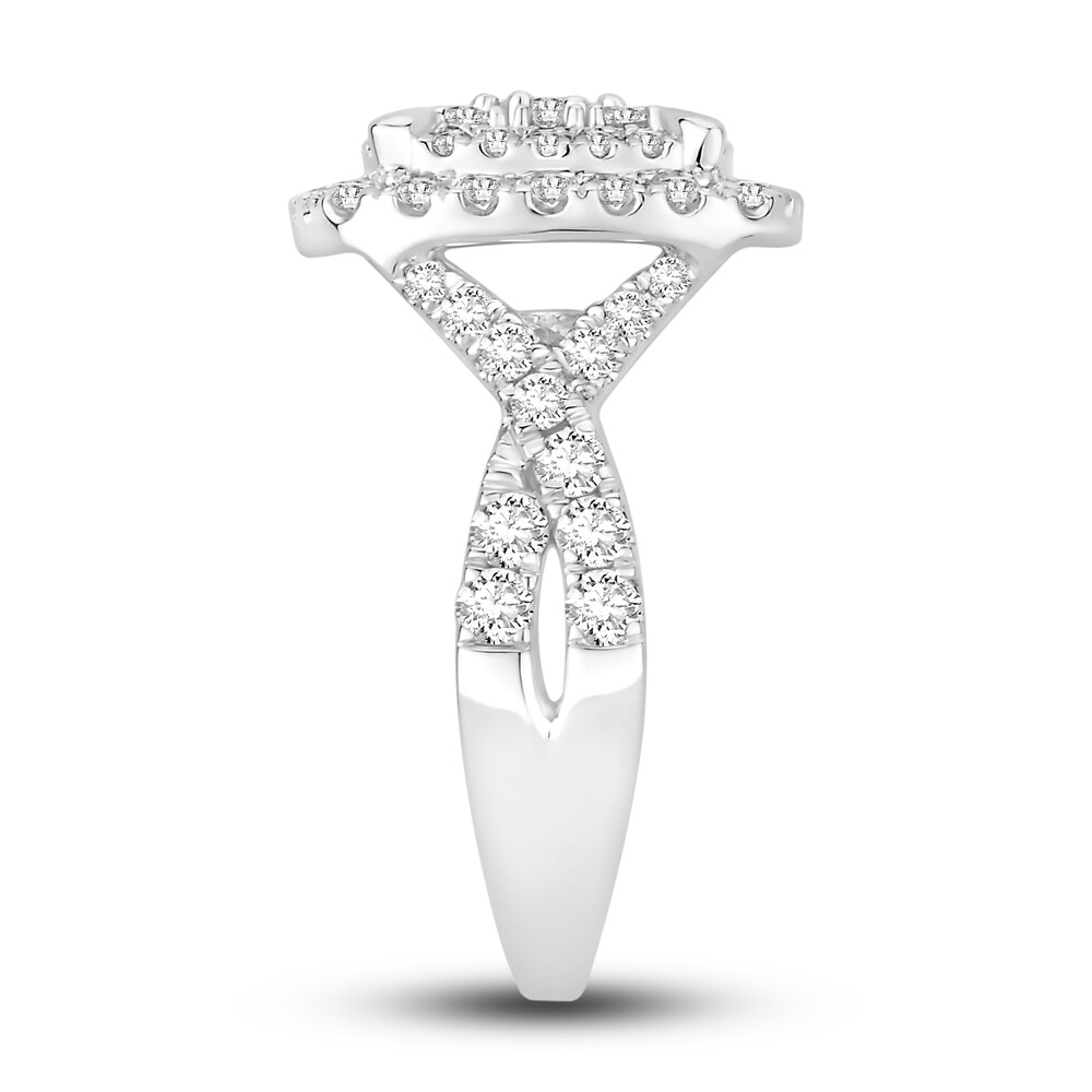 Diamond Engagement Ring 1-1/2 ct tw Round 14K White Gold DAuICljK Diamond Engagement Ring 1-1/2 ct tw Round 14K White Gold DAuICljK