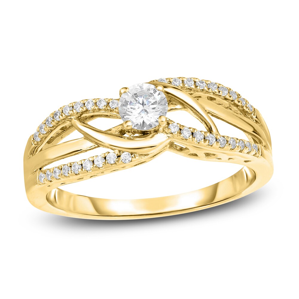 Diamond Engagement Ring 3/8 ct tw Round 14K Yellow Gold DBlVKhPj Diamond Engagement Ring 3/8 ct tw Round 14K Yellow Gold DBlVKhPj