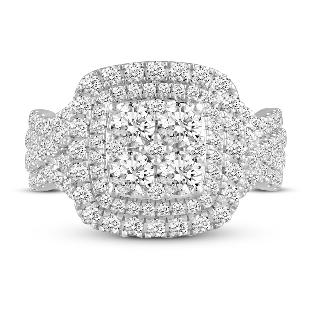 Diamond Engagement Ring 2 ct tw Round 14K White Gold DBrEq78y Diamond Engagement Ring 2 ct tw Round 14K White Gold DBrEq78y