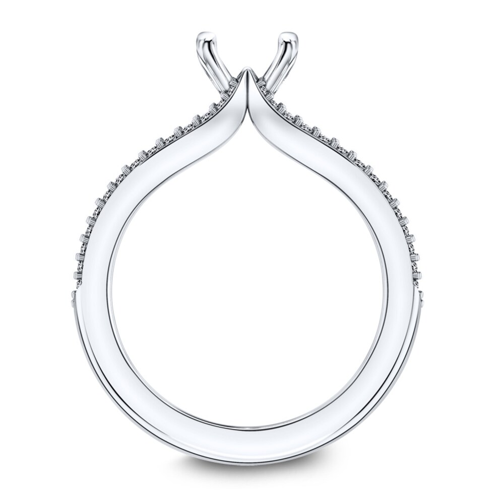 Scott Kay Ring Setting 1/4 ct tw Round-cut 14K White Gold DYWBTNN7 Scott Kay Ring Setting 1/4 ct tw Round-cut 14K White Gold DYWBTNN7