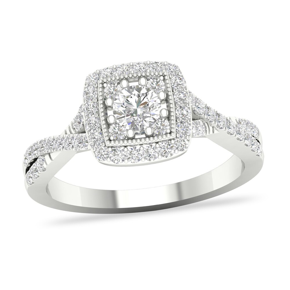 Diamond Ring 3/4 ct tw Round-cut 14K White Gold DaDOxxS0 Diamond Ring 3/4 ct tw Round-cut 14K White Gold DaDOxxS0
