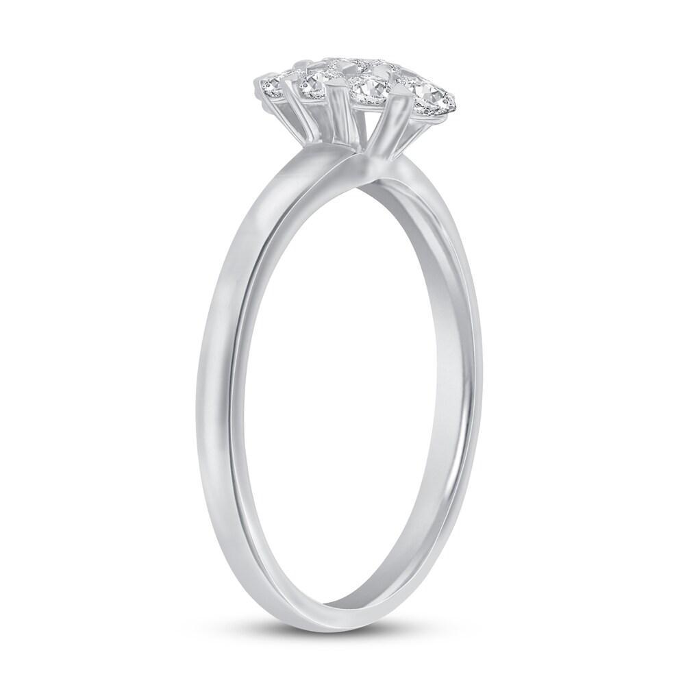 Diamond Engagement Ring 1/2 ct tw Round 14K White Gold Di7Mzya7 Diamond Engagement Ring 1/2 ct tw Round 14K White Gold Di7Mzya7