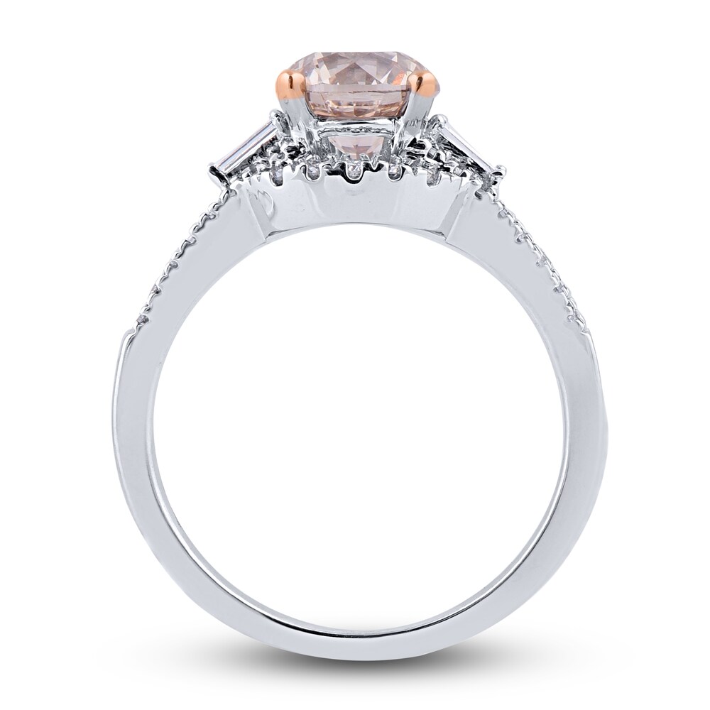 Diamond Engagement Ring 1-7/8 ct tw Round/Baguette 14K White Gold E8eOdFSG Diamond Engagement Ring 1-7/8 ct tw Round/Baguette 14K White Gold E8eOdFSG