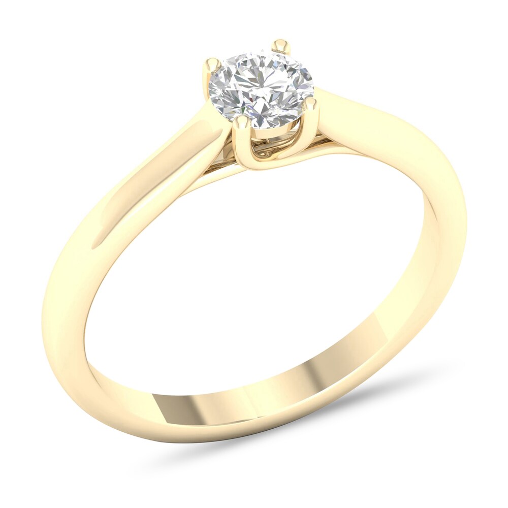 Diamond Solitaire Ring 1/4 ct tw Round-cut 14K Yellow Gold (SI2/I) ED2Rv0SZ Diamond Solitaire Ring 1/4 ct tw Round-cut 14K Yellow Gold (SI2/I) ED2Rv0SZ