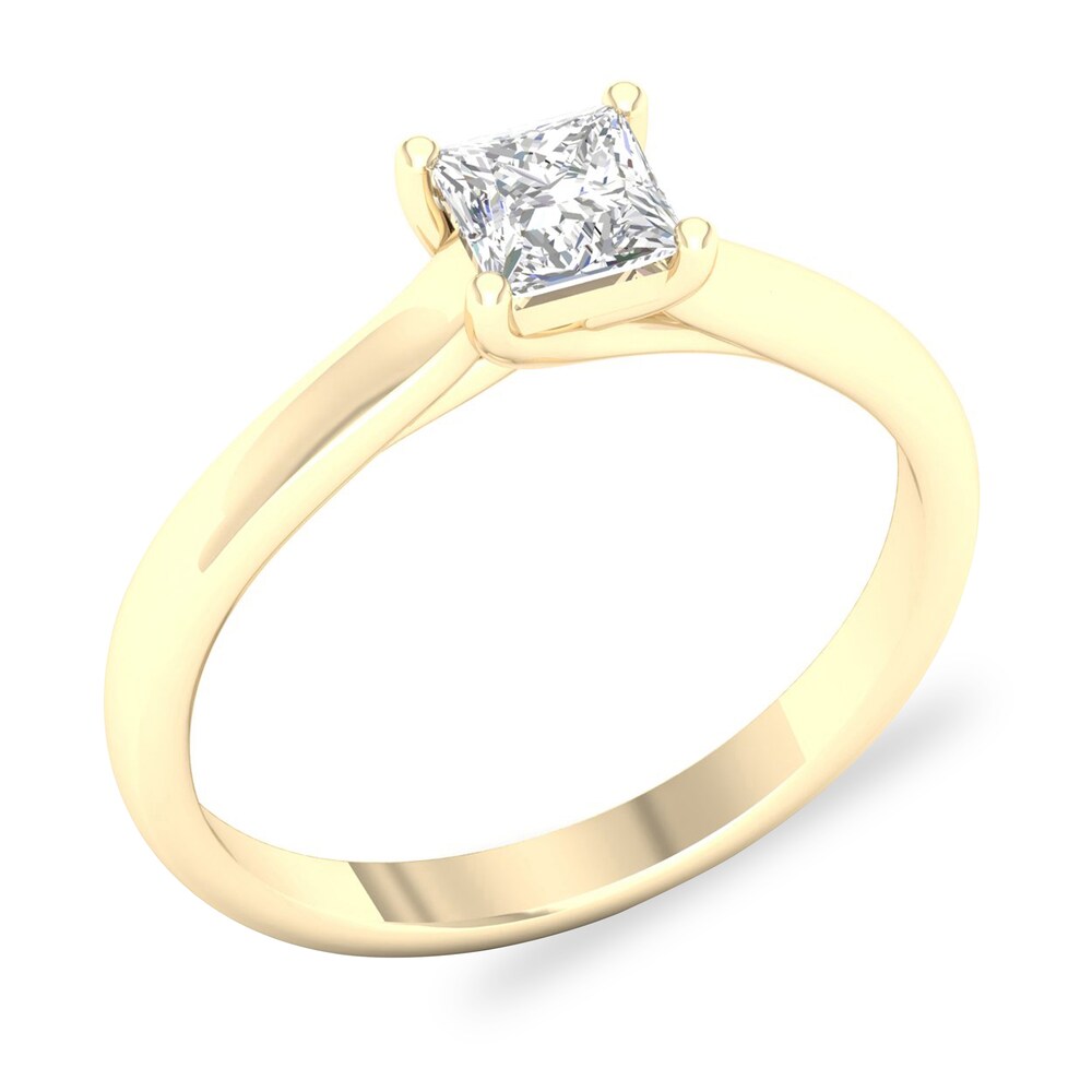 Diamond Solitaire Ring 3/4 ct tw Princess-cut 14K Yellow Gold (SI2/I) EP8IxNcb Diamond Solitaire Ring 3/4 ct tw Princess-cut 14K Yellow Gold (SI2/I) EP8IxNcb