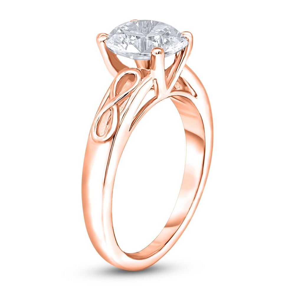 Diamond Solitaire Infinity Engagement Ring 2 ct tw Round 14K Rose Gold (I2/I) ETStb9ZR Diamond Solitaire Infinity Engagement Ring 2 ct tw Round 14K Rose Gold (I2/I) ETStb9ZR