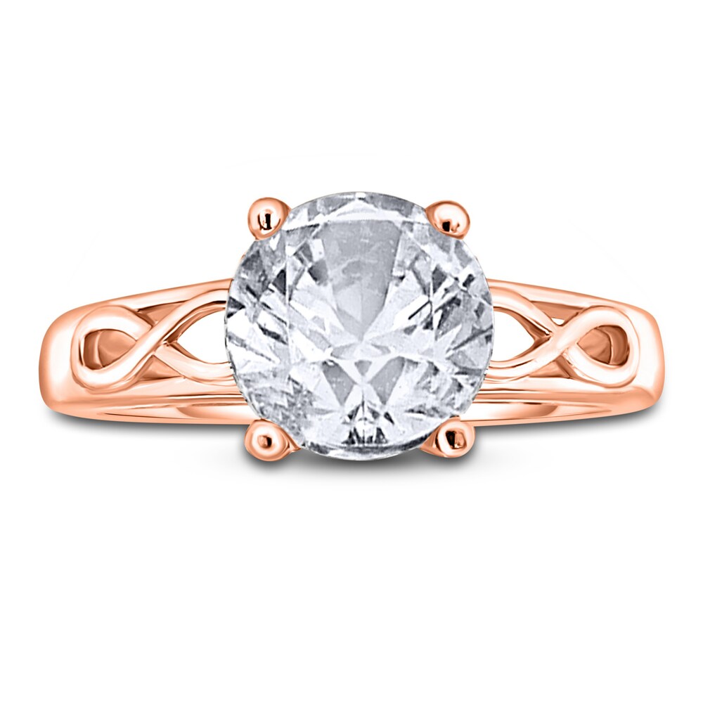 Diamond Solitaire Infinity Engagement Ring 2 ct tw Round 14K Rose Gold (I2/I) ETStb9ZR Diamond Solitaire Infinity Engagement Ring 2 ct tw Round 14K Rose Gold (I2/I) ETStb9ZR