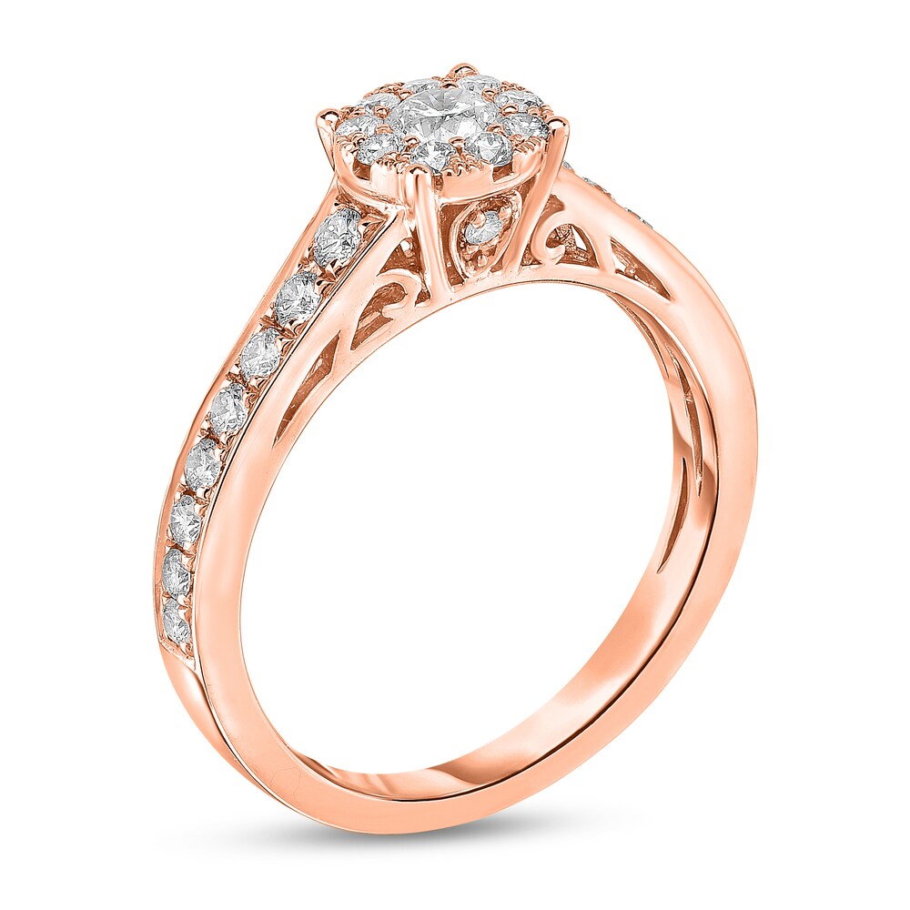 Diamond Ring 5/8 ct tw Round 14K Rose Gold EVcJ7rGq Diamond Ring 5/8 ct tw Round 14K Rose Gold EVcJ7rGq