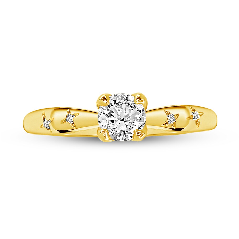 Diamond Engagement Ring 1/3 ct tw Round 14K Yellow Gold EZ8kg7nA Diamond Engagement Ring 1/3 ct tw Round 14K Yellow Gold EZ8kg7nA